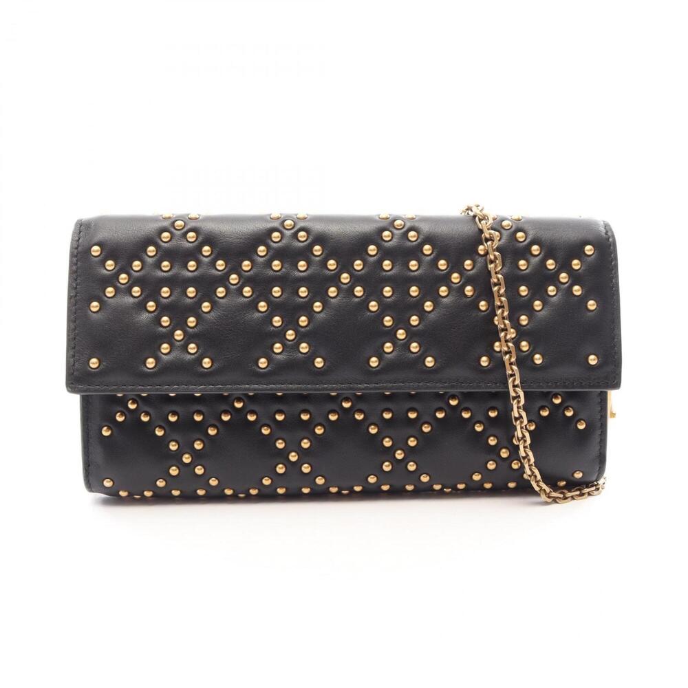 Christian Dior Dior Cannage Shoulder Bag/Handbag, Leather, Women's, Black